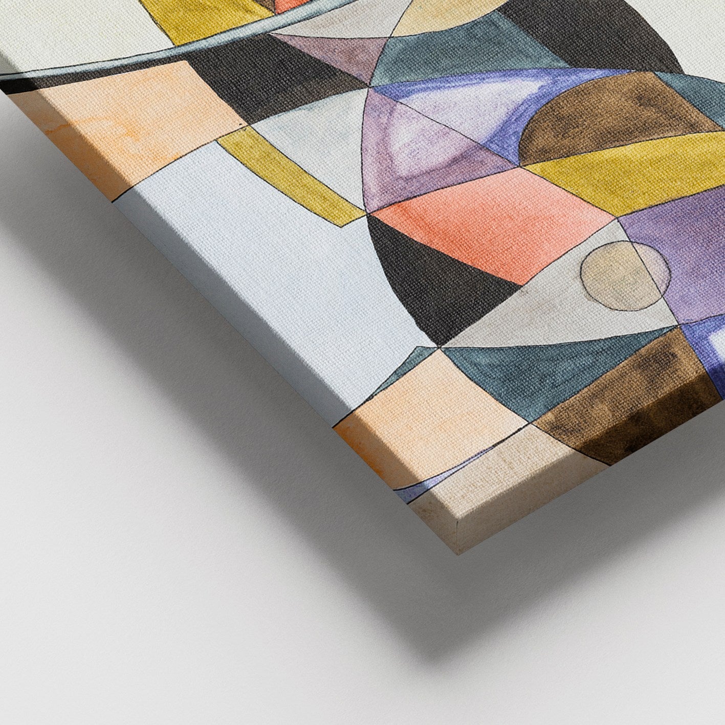 Quadro em Tela Decorativo Multicolor 100x140 cm com Moldura 100% Madeira (3–4 cm) – 100% Canvas | Ref. DEV02632100140