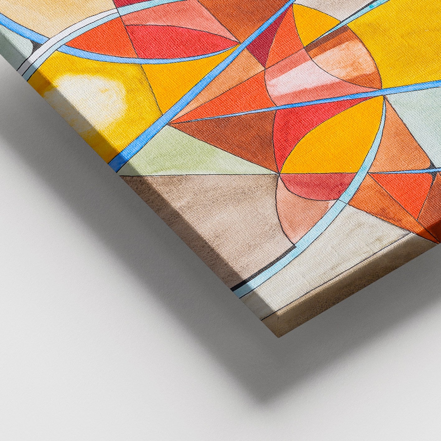 Quadro em Tela Decorativo Multicolor 100x140 cm – Canvas 100% com Moldura de Madeira (3–4 cm)