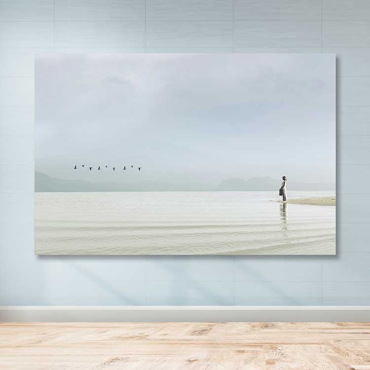 Quadro em Tela Decorativa Multicolor 100x140 cm | 100% Tela, Moldura de Madeira (3-4 cm)