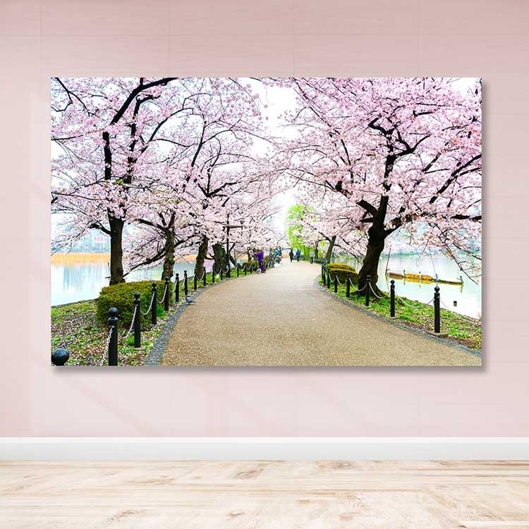 Tela Decorativa Multicolor 100x140 cm com Moldura de Madeira (3–4 cm)