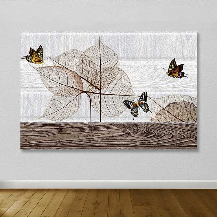 Tela Decorativa Multicolor 100% Canvas 100x140 cm com Moldura de Madeira (3–4 cm)