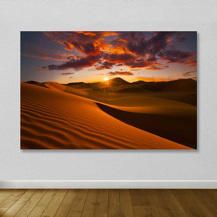 Quadro em Tela Multicolor 100x140 cm – 100% Canvas com Moldura de Madeira (3-4 cm)