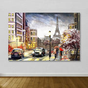 Quadro Decorativo em Tela Multicolor 100x140 cm com Moldura de Madeira (3–4 cm) – 100% Canvas – DEV02650100140