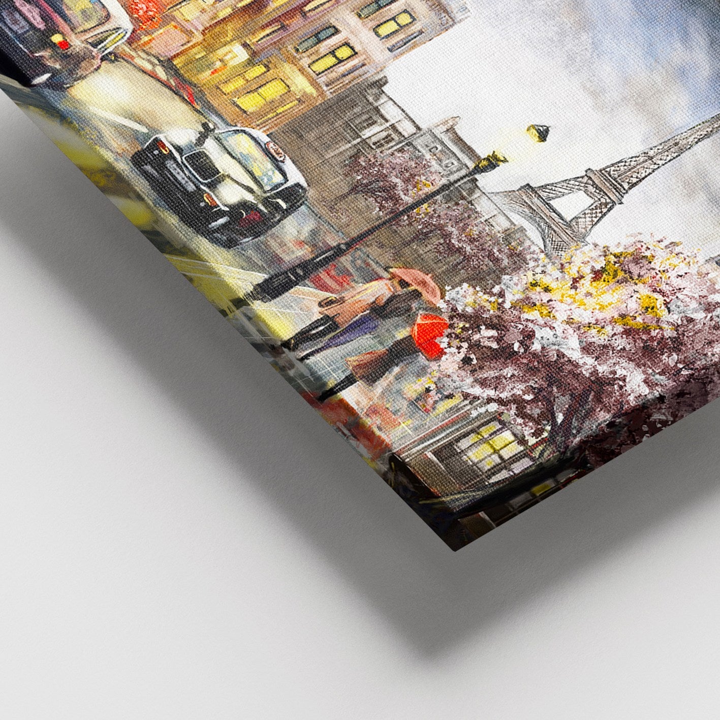 Quadro Decorativo em Tela Multicolor 100x140 cm com Moldura de Madeira (3–4 cm) – 100% Canvas – DEV02650100140