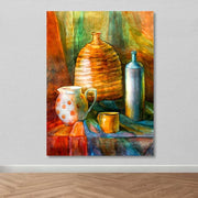 Quadro em Tela Decorativa Multicolor 100x140 cm, 100% Tela, Moldura de Madeira 3–4 cm