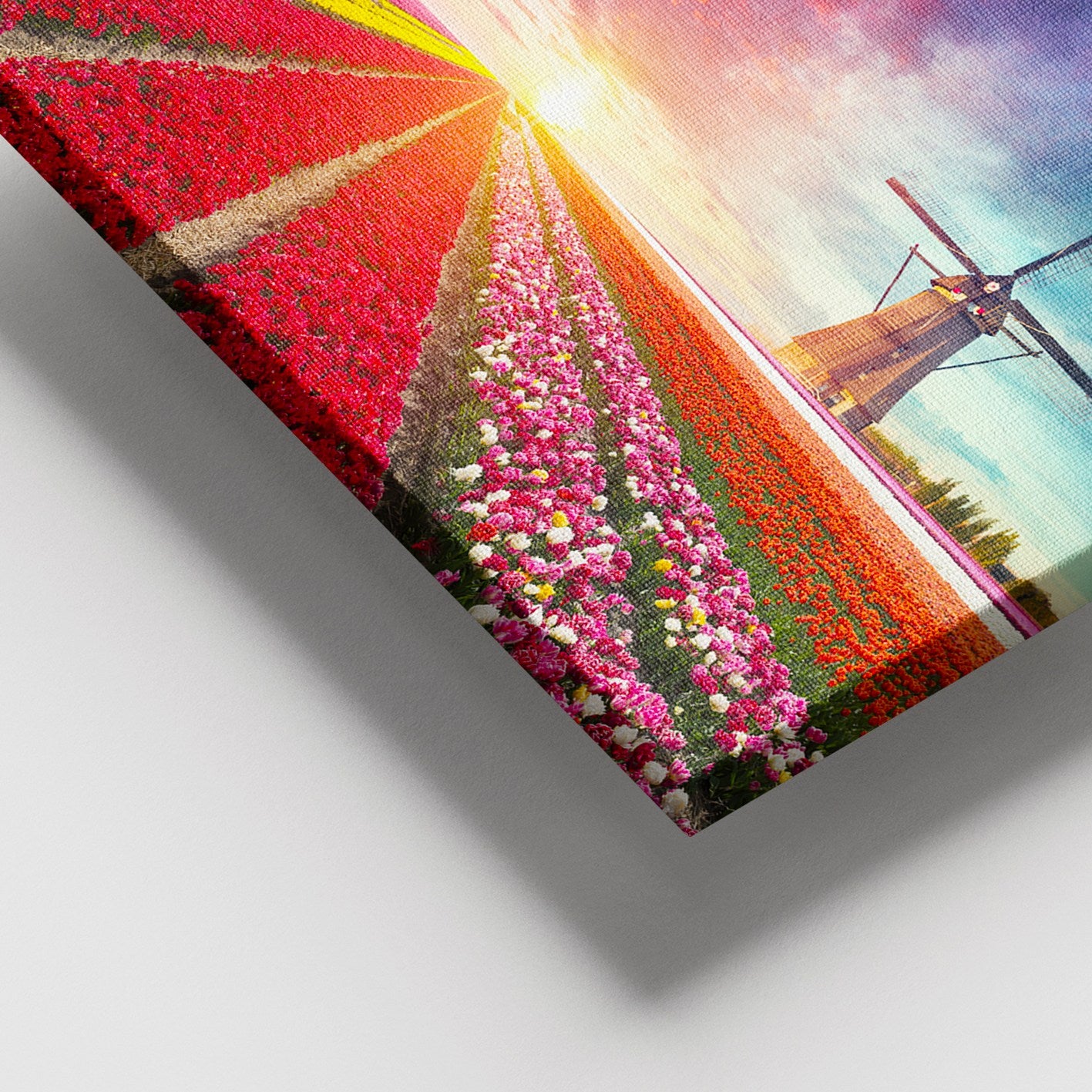 Quadro Decorativo em Tela 100% com Moldura de Madeira (3–4 cm), 100 x 140 cm – Multicolor | DEV02653100140