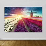 Quadro em Tela 100% Canvas Multicolor com Moldura de Madeira 100x140 cm (Espessura 3–4 cm)