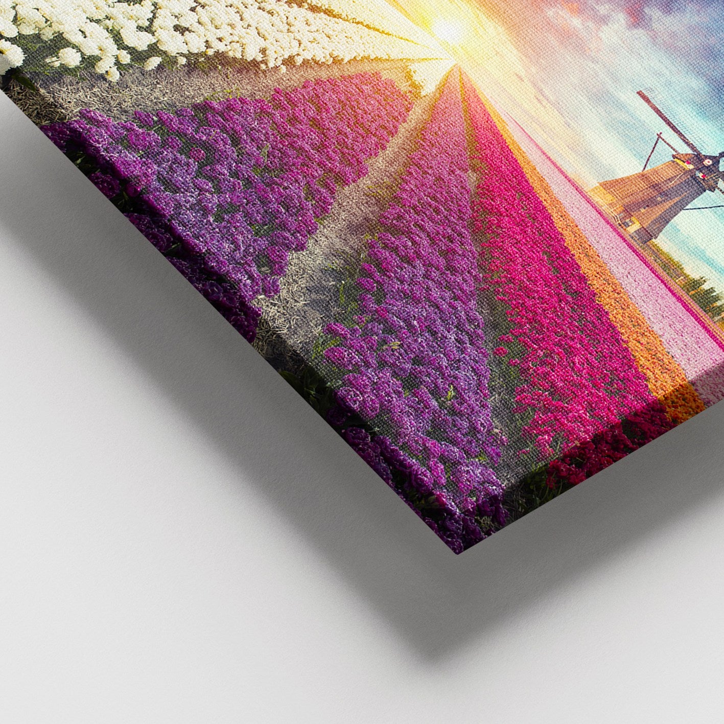 Quadro em Tela 100% Canvas Multicolor com Moldura de Madeira 100x140 cm (Espessura 3–4 cm)