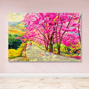 Quadro em Tela Canvas Multicolor com Moldura de Madeira (3–4 cm) – 100 x 140 cm