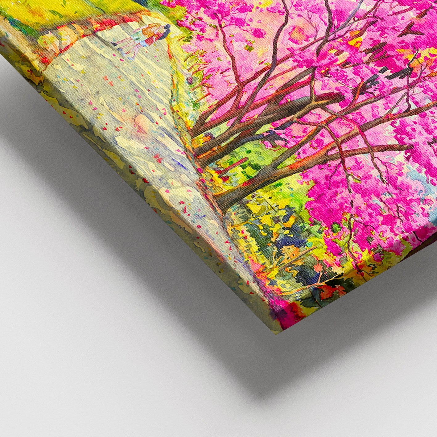 Quadro em Tela Canvas Multicolor com Moldura de Madeira (3–4 cm) – 100 x 140 cm