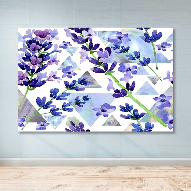 Quadro em Tela (Canvas 100%) Multicolor 100x140 cm com Moldura de Madeira 3–4 cm