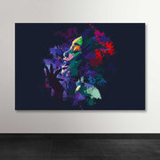 Tela Decorativa em Canvas Multicolor 100 x 140 cm com Moldura de Madeira (3–4 cm) – DEV02661100140