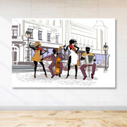 Quadro em Tela 100% Canvas Multicolor com Moldura de Madeira (3–4 cm) 100x140 cm