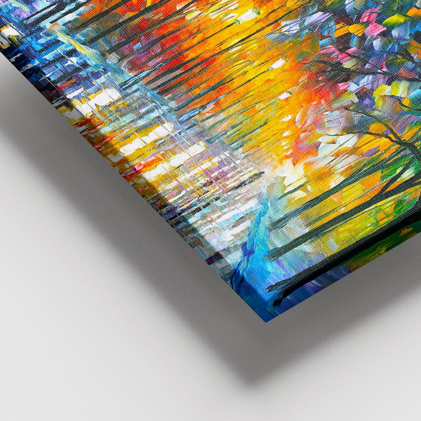 Quadro em Tela Decorativa Multicolor 100 x 140 cm, 100% Canvas, Moldura de Madeira 3–4 cm