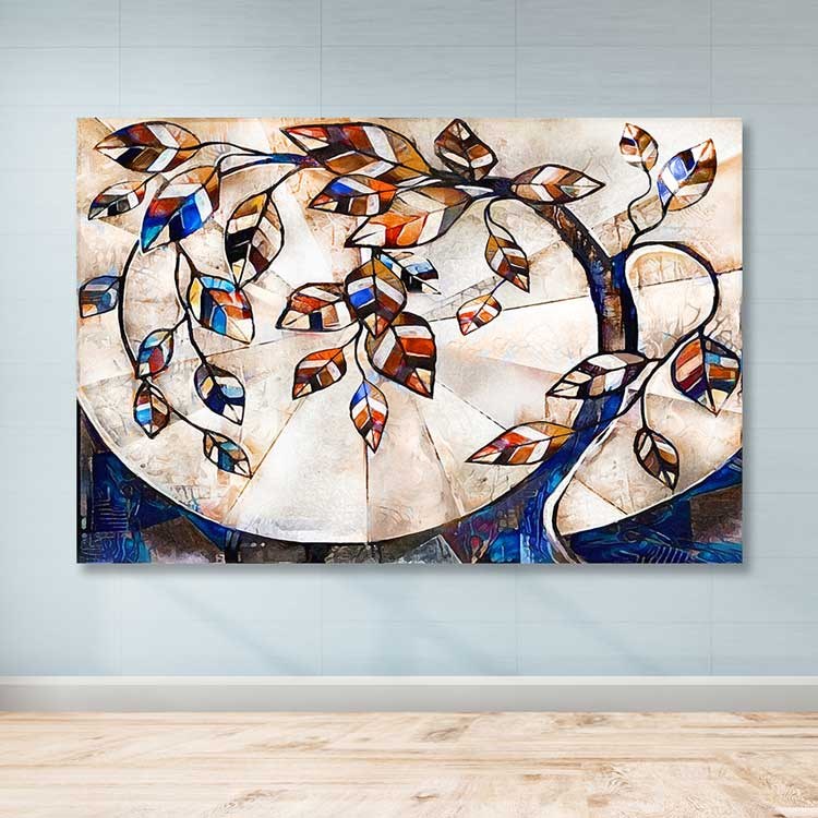 Quadro em Tela Decorativo Multicolor 100x140 cm, 100% Canvas, Moldura de Madeira (3–4 cm)