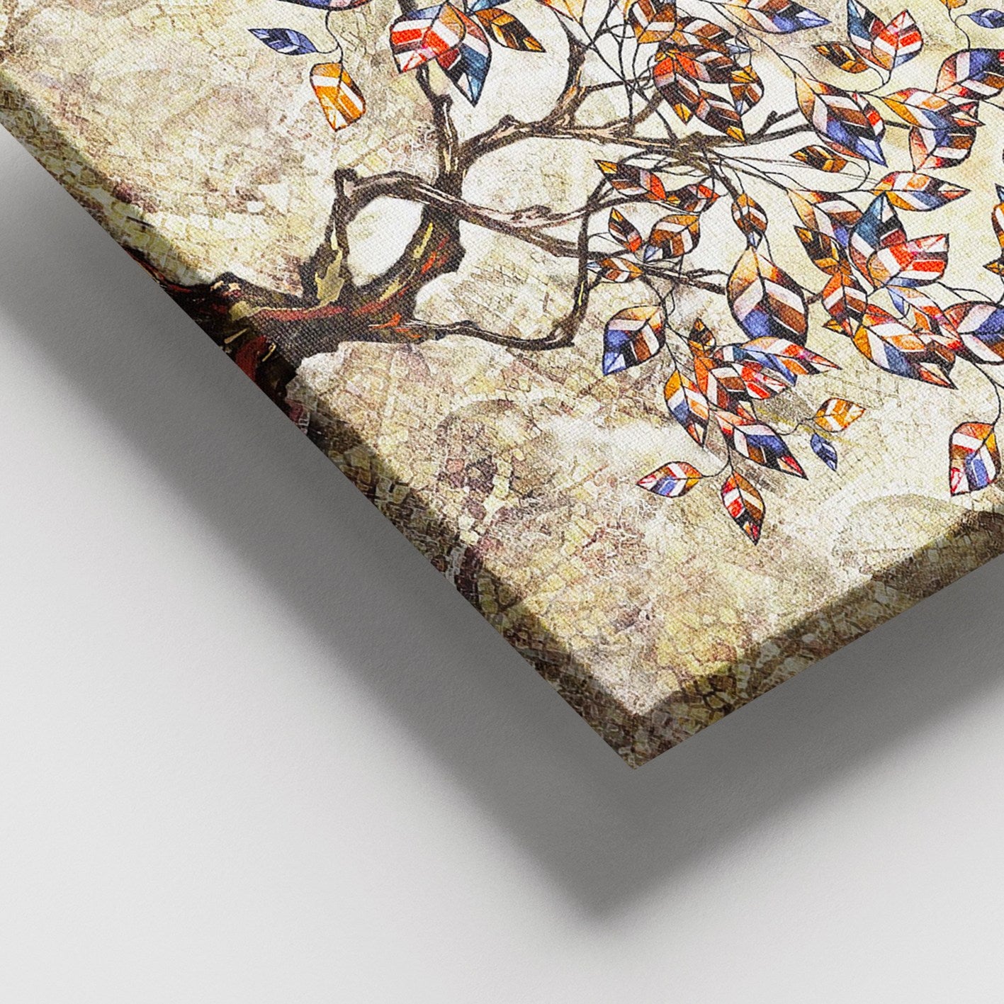 Quadro em Tela Decorativa Multicolor 100x140 cm com Moldura de Madeira (3–4 cm) – 100% Canvas | DEV02676100140