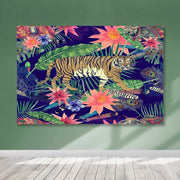 Tela Decorativa em Canvas com Moldura de Madeira, Multicolor, 100 x 140 cm