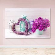 Quadro em Canvas Decorativo Multicolor com Moldura de Madeira (3–4 cm), 100x140 cm