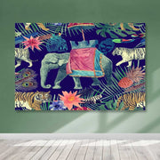 Quadro em Tela Decorativo Multicolor 100x140 cm — 100% Canvas com Moldura de Madeira (3-4 cm)