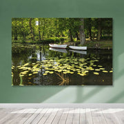 Quadro em Tela Decorativo Multicolor 100x140 cm com Moldura de Madeira (3–4 cm)