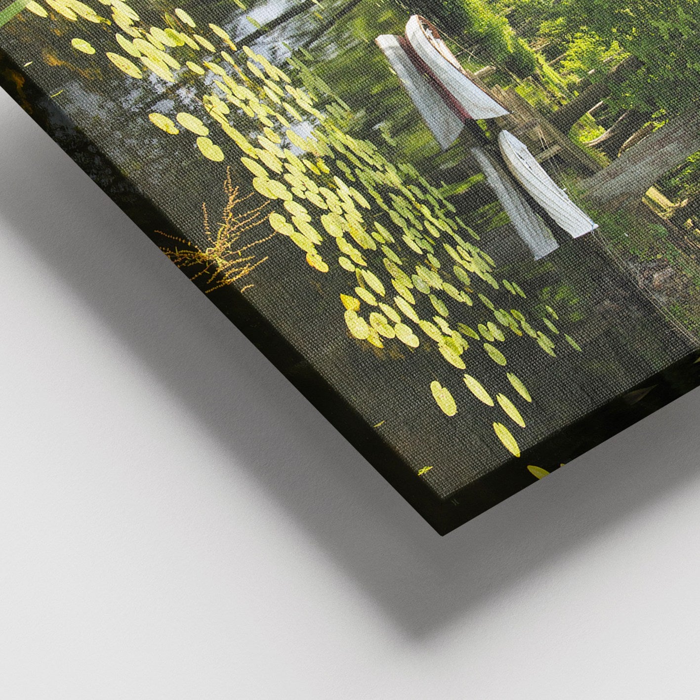 Quadro em Tela Decorativo Multicolor 100x140 cm com Moldura de Madeira (3–4 cm)