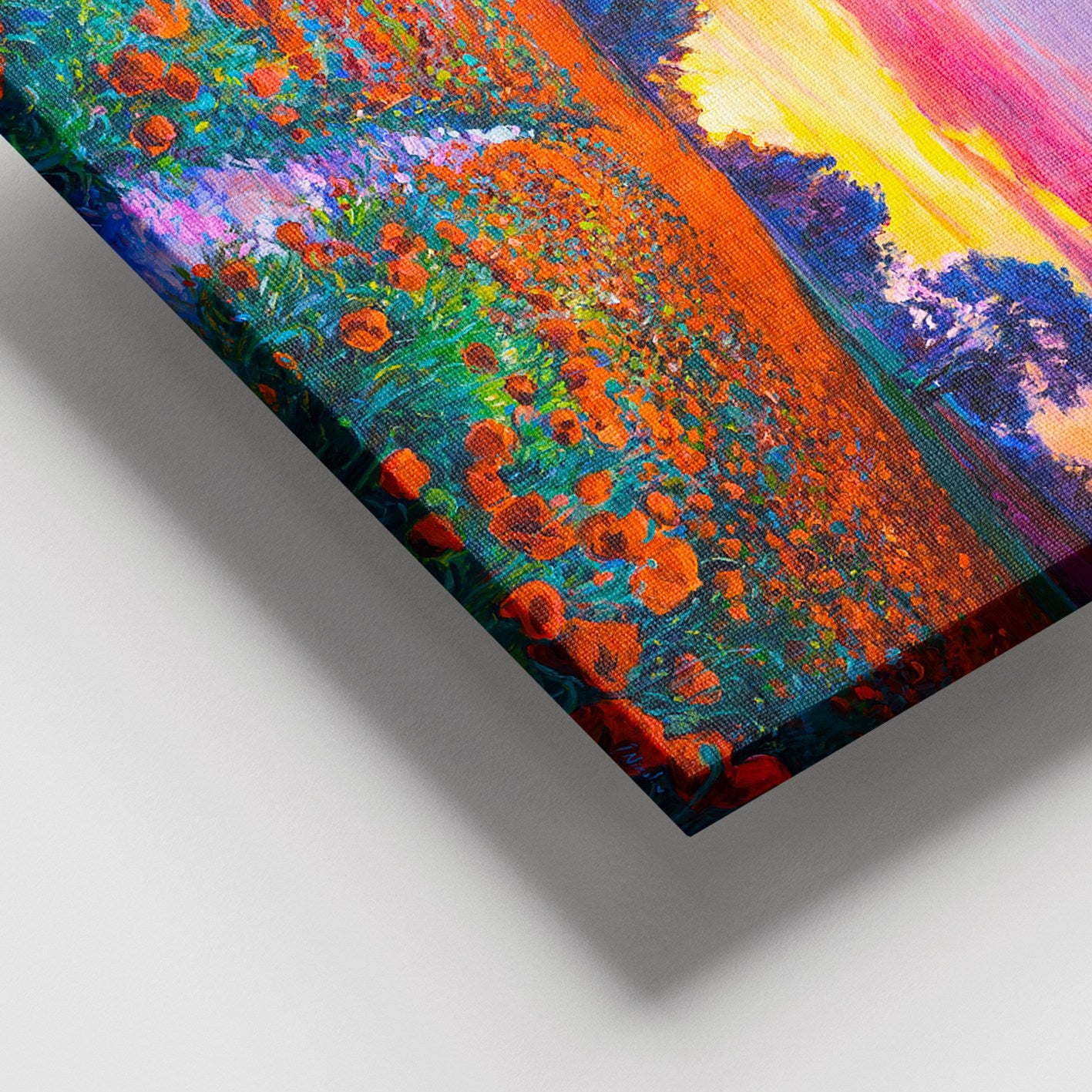 Quadro em Tela Canvas 100% com Moldura de Madeira (3–4 cm), Multicolor, 100 x 140 cm