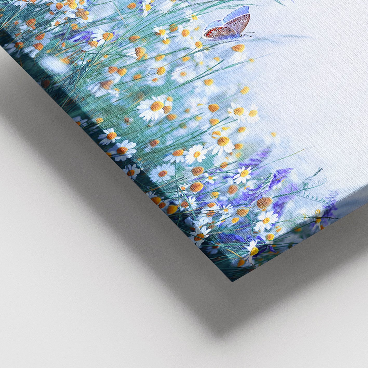 Quadro em Tela Decorativa Multicor 100x140 cm com Moldura de Madeira (3–4 cm)