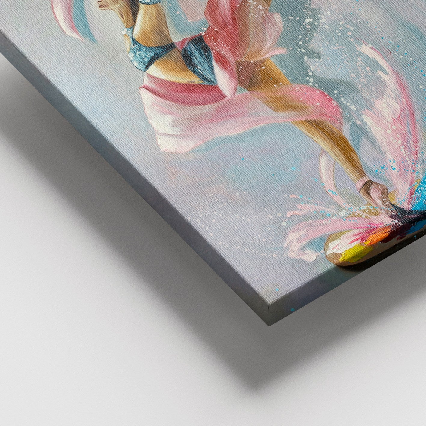 Quadro em Tela Decorativa Multicolor 100 x 140 cm – Canvas 100% com Moldura de Madeira 3–4 cm