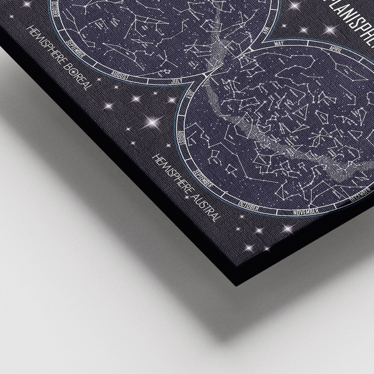 Tela Canvas Decorativa Multicolor 100x140 cm com Moldura de Madeira (3–4 cm)