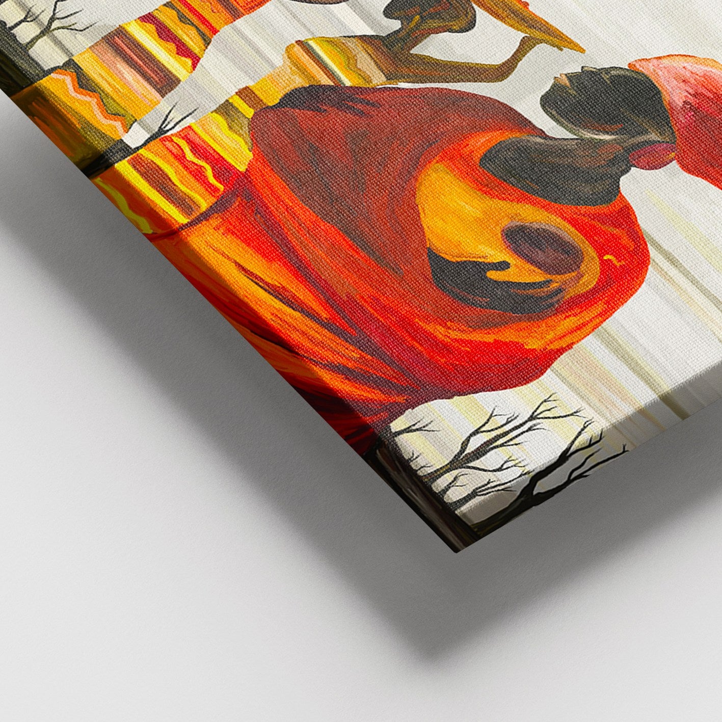 Tela Decorativa Multicolor 100x140 cm em Canvas 100% com Moldura de Madeira (3–4 cm) – DEV02696100140