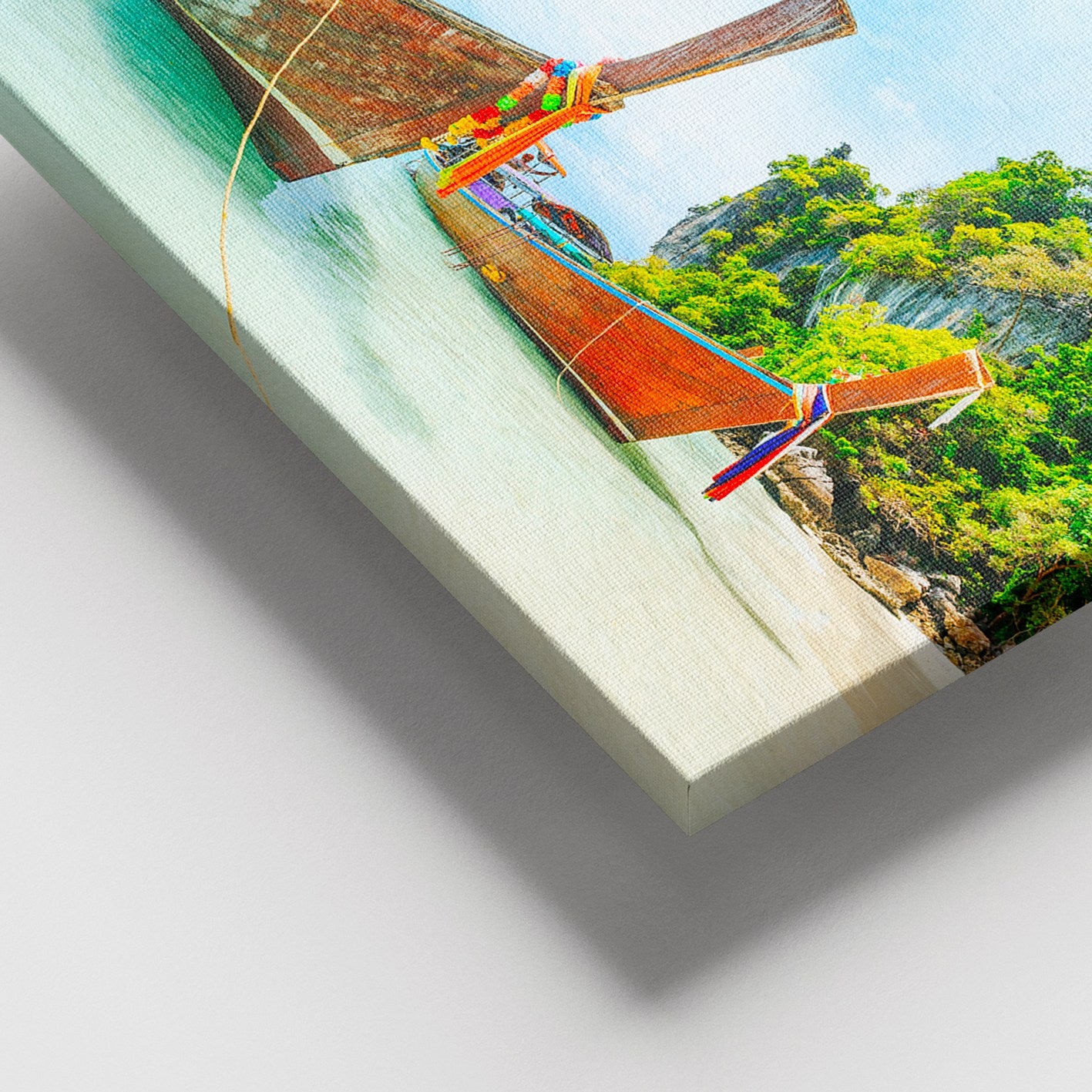 Quadro em Tela 100% Canvas Multicolor 100 x 140 cm com Moldura de Madeira (3–4 cm)