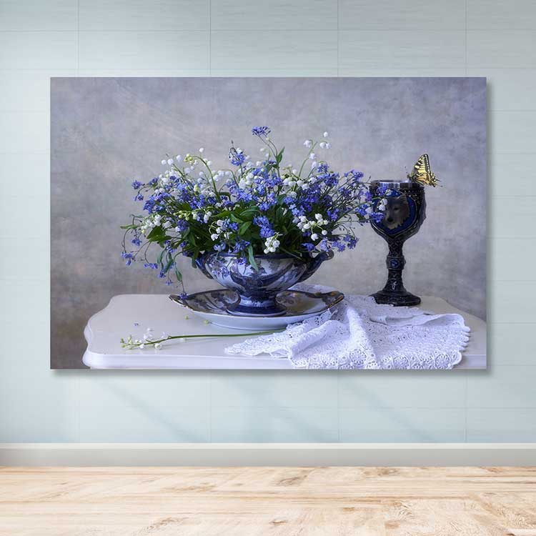 Quadro Decorativo em Tela 100% Multicolor, Moldura de Madeira (3–4 cm), 100 x 140 cm