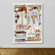 Quadro em Tela (100% Canvas) Multicolor com Moldura de Madeira 3–4 cm – 100 x 140 cm