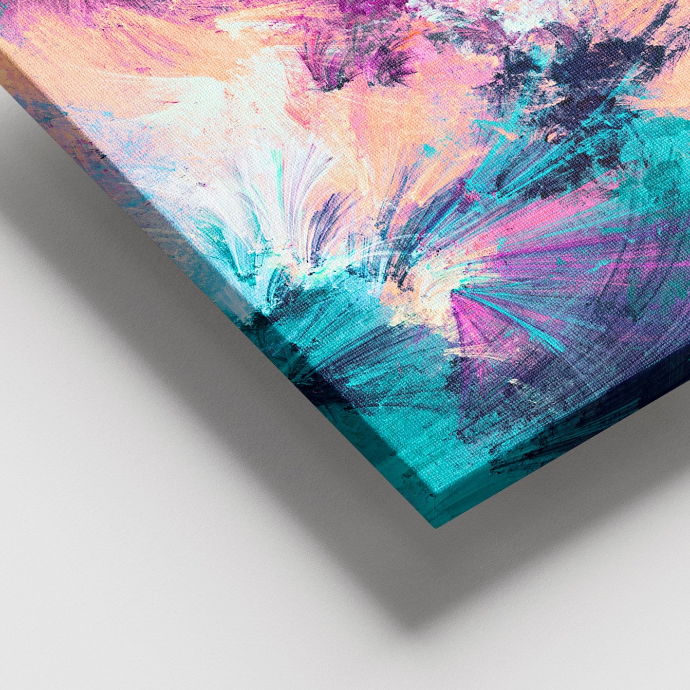 Quadro em Tela Decorativo Multicolor 100x140 cm – 100% Canvas, Moldura de Madeira 3–4 cm