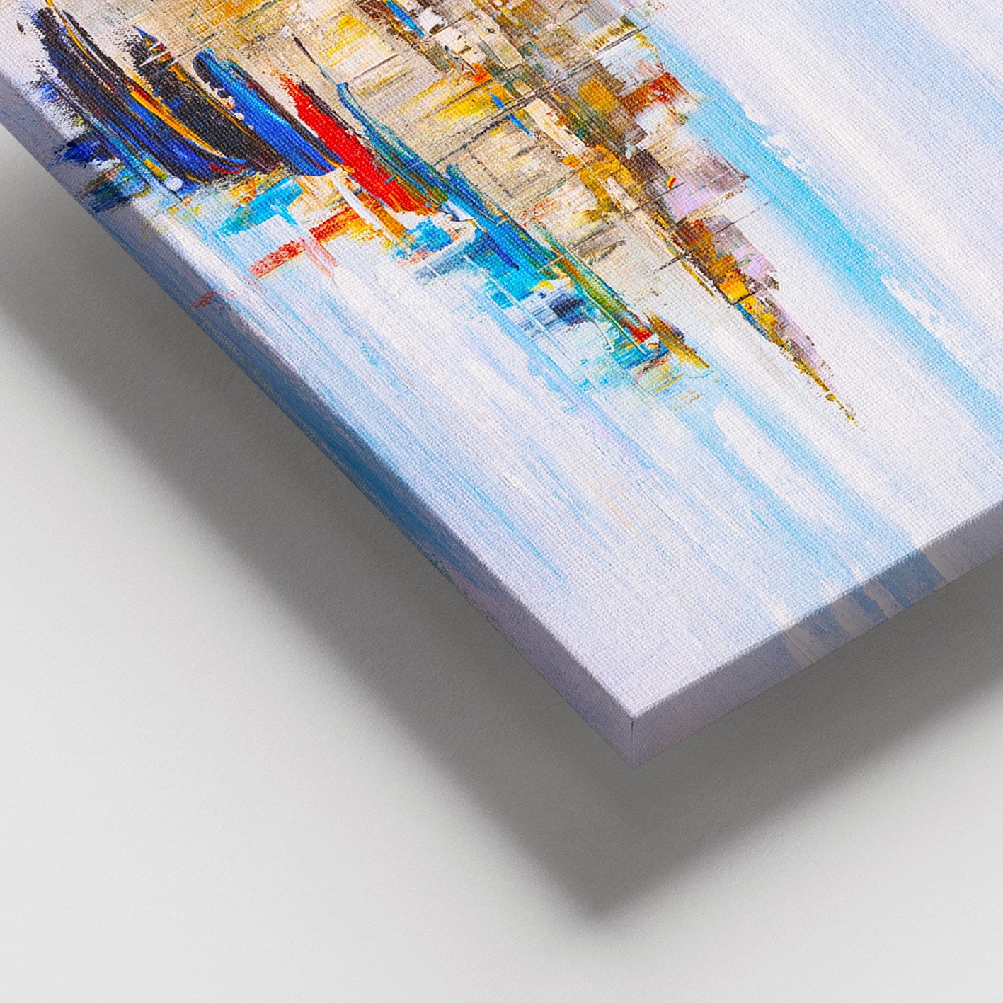 Tela Decorativa Multicolor em Canvas com Moldura de Madeira 100x140 cm