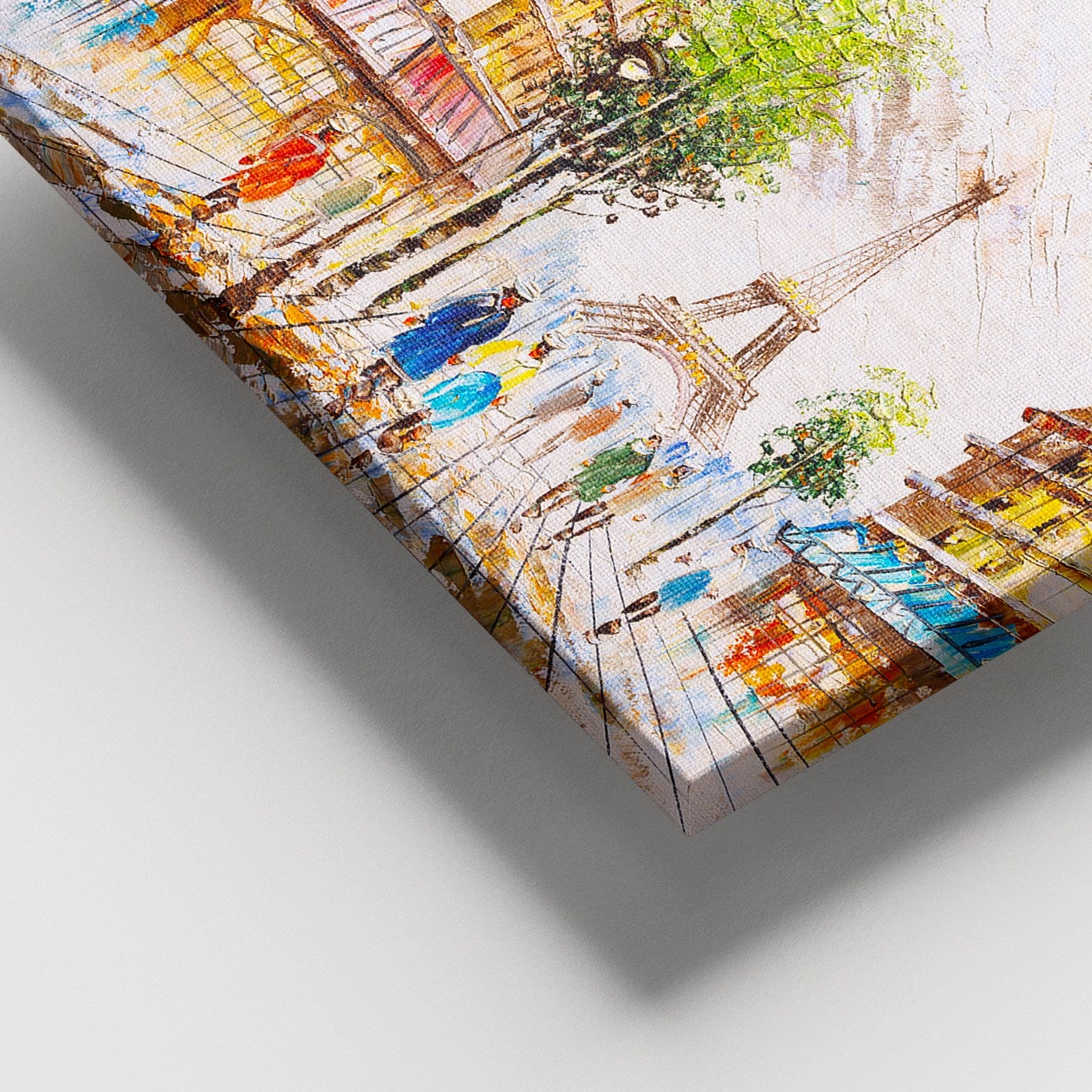 Quadro em Tela Multicolor 100x140 cm com Moldura de Madeira (3-4 cm) – 100% Canvas