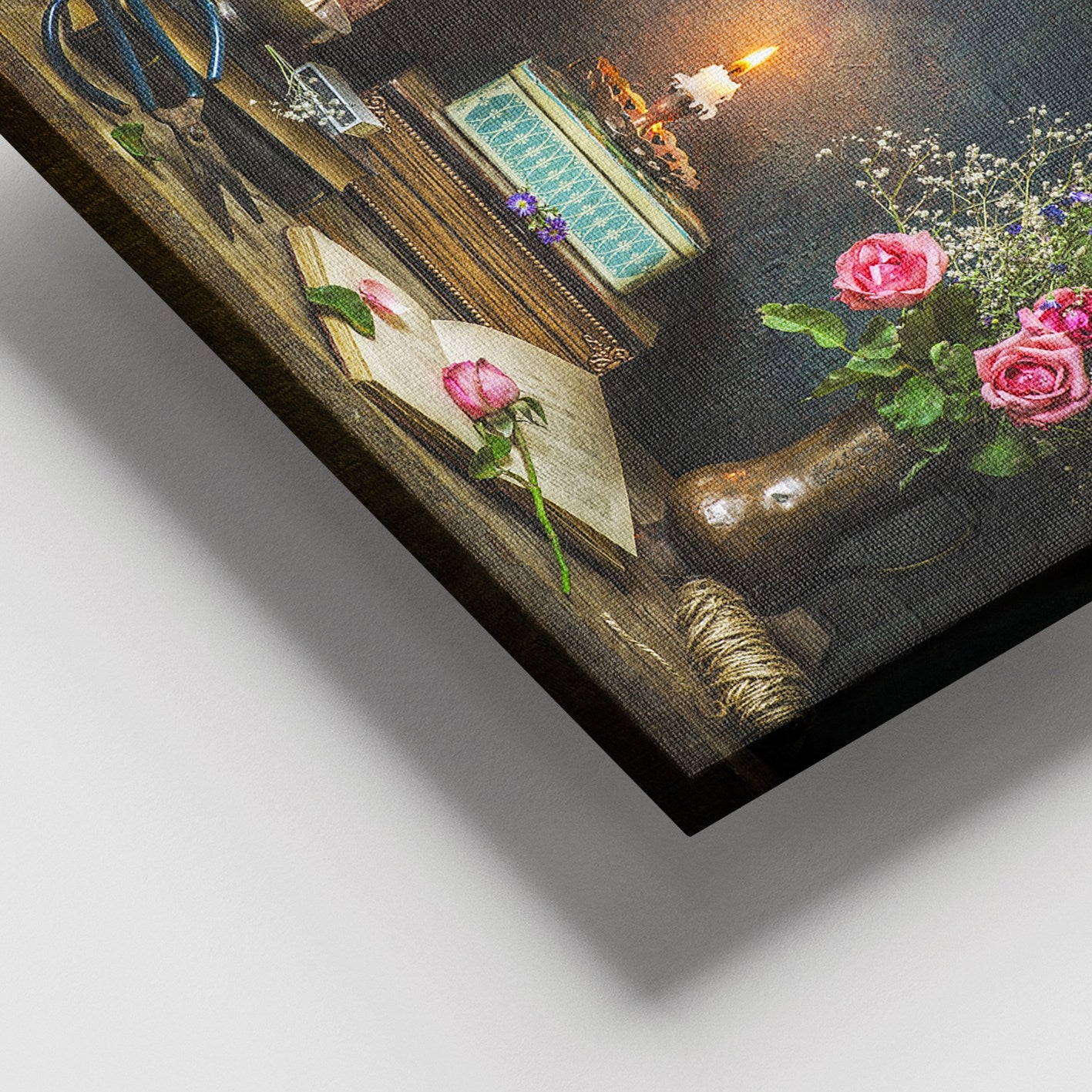 Quadro em Tela Decorativo Multicolor 100x140 cm | 100% Canvas, Moldura de Madeira (3–4 cm) – DEV02708100140