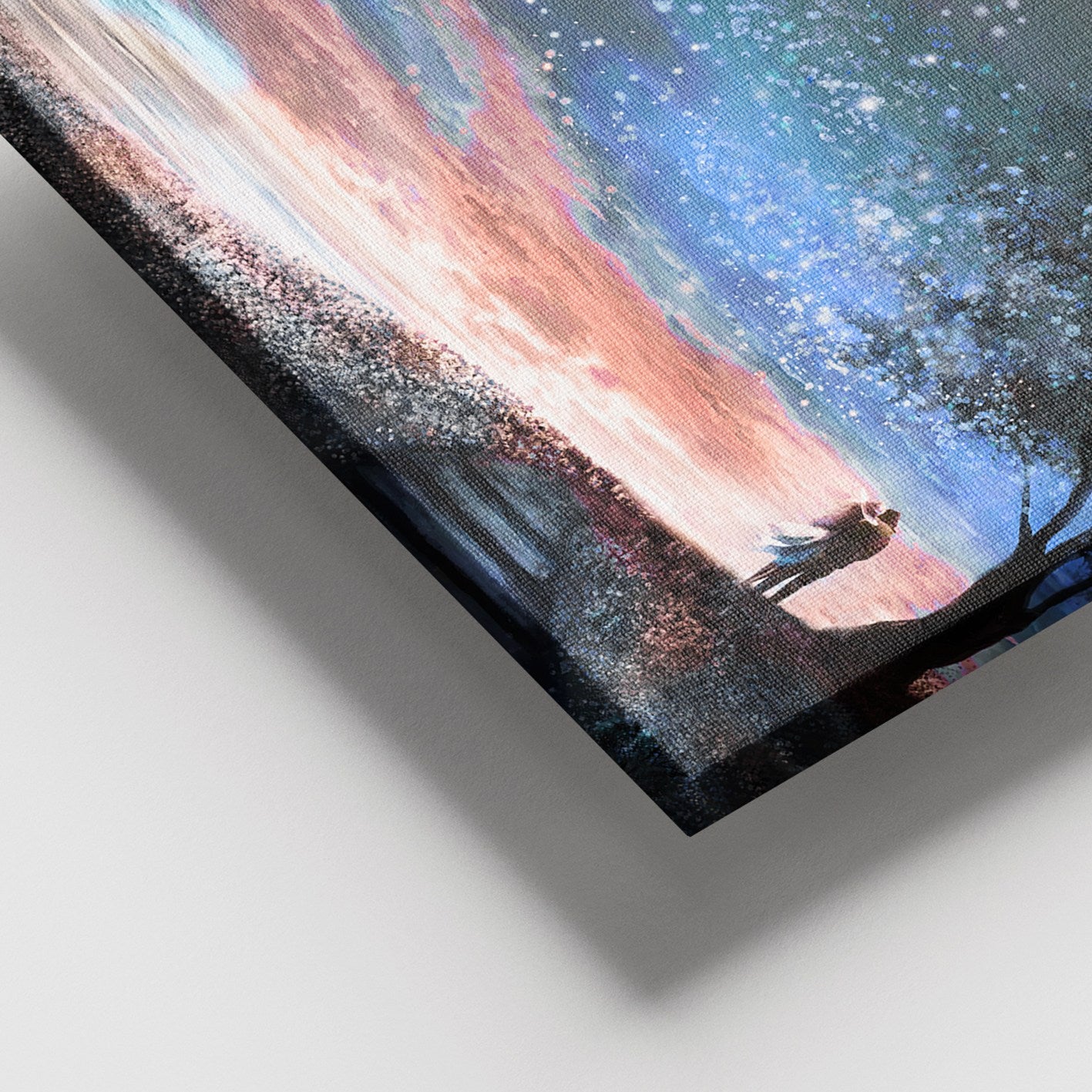 Quadro em Tela Canvas com Moldura de Madeira (3–4 cm), Multicolor, 100 x 140 cm