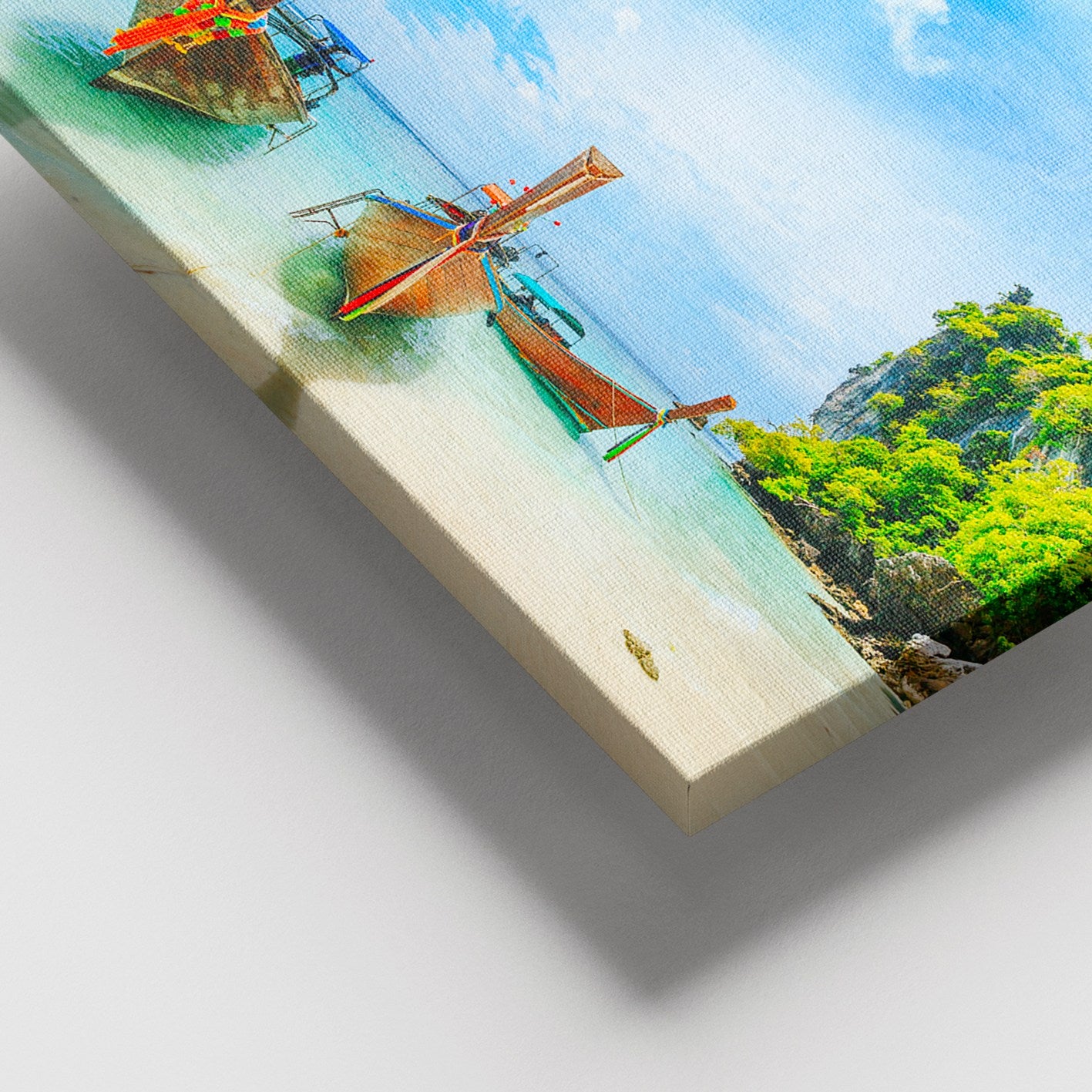 Quadro em Tela Decorativo Multicolor 100x140 cm – Canvas 100% com Moldura de Madeira (3–4 cm)