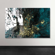 Quadro em Tela Decorativa Multicolor 100x140 cm com Moldura de Madeira (3–4 cm)