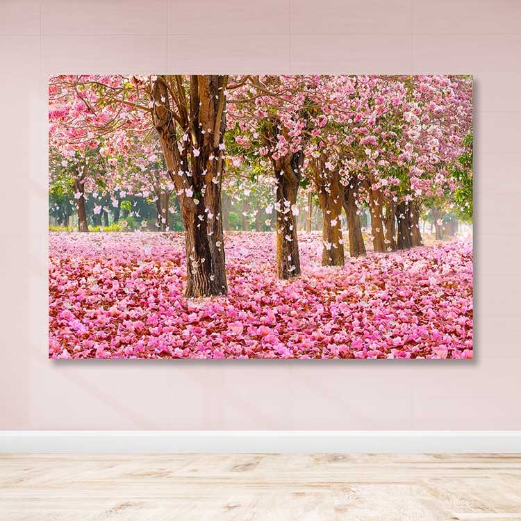 Quadro em Tela Decorativo Multicolor 100x140 cm com Moldura em Madeira (3–4 cm) – 100% Canvas
