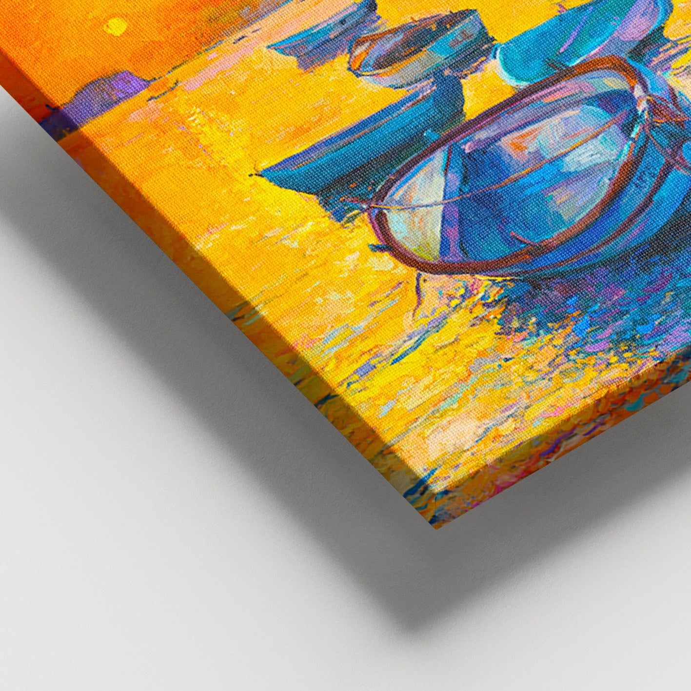 Quadro em Tela Multicolor 100x140 cm — 100% Canvas com Moldura de Madeira (3–4 cm)