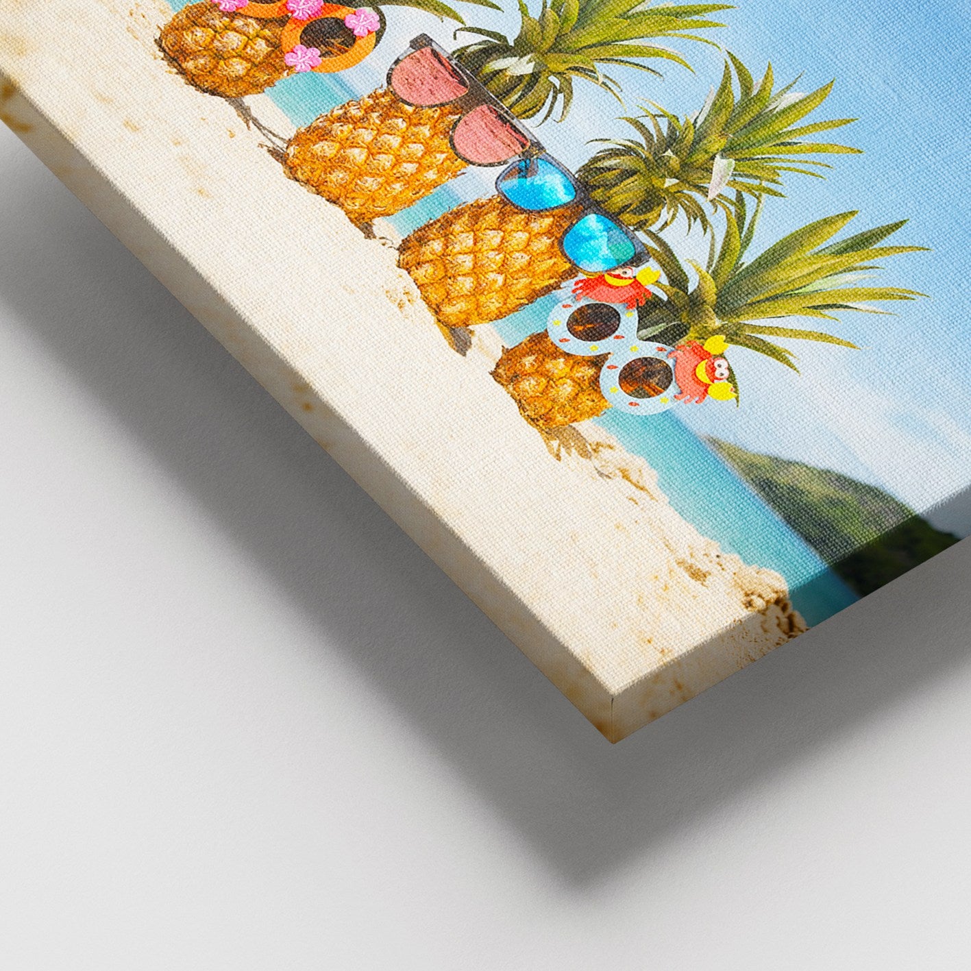 Quadro em Tela Decorativo Multicolor 100x140 cm – Tela 100% com Moldura de Madeira 3-4 cm (Ref. 205DNT1712)