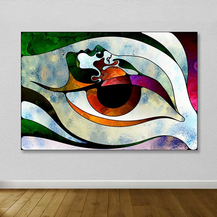 Quadro em Tela Decorativa 100% Canvas com Moldura de Madeira (3–4 cm) – Multicolor – 100 x 140 cm