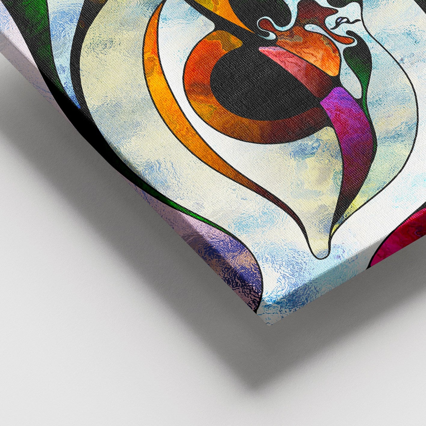 Quadro em Tela Decorativa 100% Canvas com Moldura de Madeira (3–4 cm) – Multicolor – 100 x 140 cm