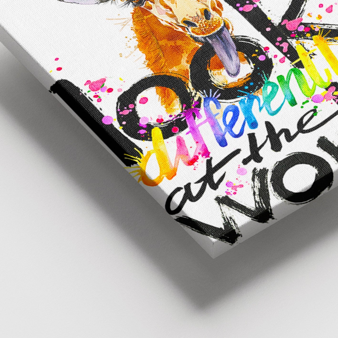 Tela Decorativa em Canvas 100% Multicolor 100x140 cm com Moldura de Madeira (3-4 cm)