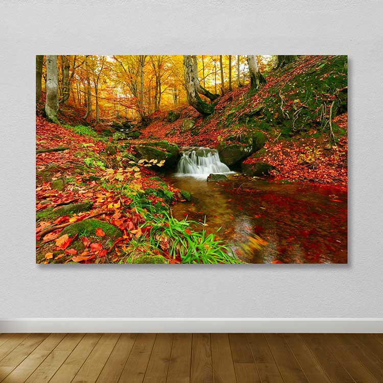 Quadro em Tela Decorativa Multicolor 100 x 140 cm | 100% Tela, Moldura de Madeira (3–4 cm)