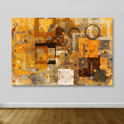 Tela Decorativa em Canvas Multicolor 100 x 140 cm com Moldura de Madeira (3–4 cm)