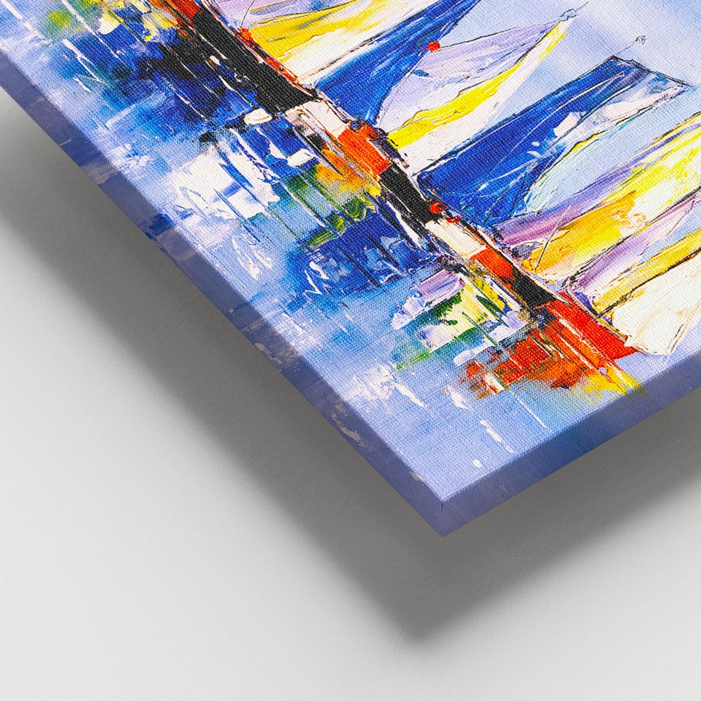 Quadro em Tela Decorativa Multicolor 100x140 cm | Canvas 100% com Moldura de Madeira (3–4 cm)