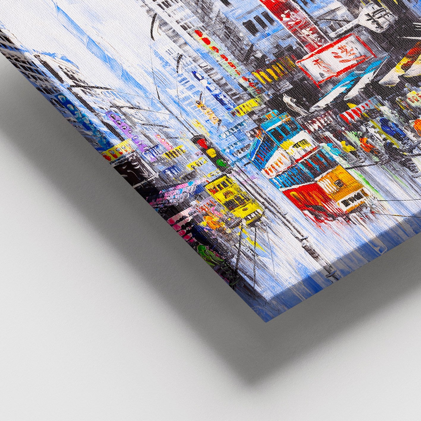 Quadro em Tela Multicolor 100% Canvas com Moldura de Madeira 100x140 cm (Espessura 3–4 cm)